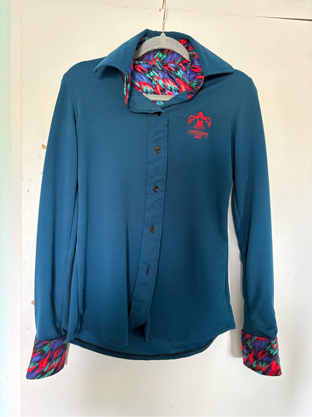 Teal Button-Down Shirt